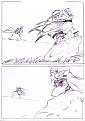 vs to vs
هذه الرسمة تفكرني بأقصى درجات سرعة و قوة الرغبة في الرسم كيف ذلك؟
كنت مع صديق لي ماهر في الأنيمي - إسمه الرمزي swordsman  - تحاورنا في لعبة ابتكار المؤثرات القتالية بحيث نتبارز مع بعض و لكن بشخصياتنا الخيالية سردا لأحداثها فغلبني في قوة حبكة و تناغم أحداثه.
فلما افترقنا على أمل اللقاء غدا، لم يغمض لي جفن تلك الليلة فأعدت رسم كل ما سُرد على شكل شريط مصورأبهره .
كان ذلك العمل في صفحتين إخترت لكم نصف الصفحة الأولى .
آه.....كل هذا الحماس و الجهد ......تمنيت لو كان معه هدف تبليغي  أو رسالة و خاصة ل