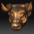 Bull head bronze